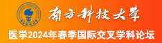 肉棒插小穴的视频南方科技大学医学2024年春季国际交叉学科论坛